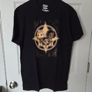 Marvel Black Tee with Striking Graphic Design